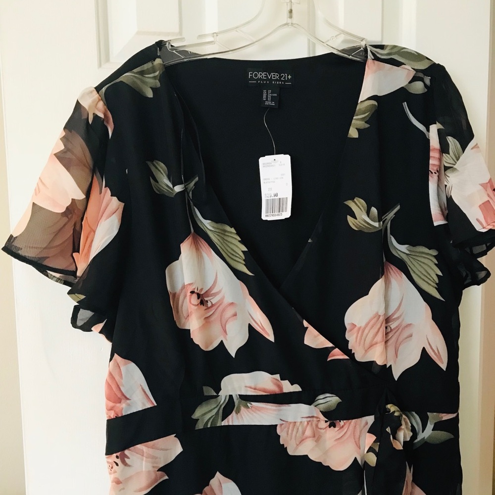 Forever XXI Plus Size Formal Dress - Floral Print